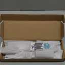 Shower Slide Bar Adjustable Handheld Shower Head Holder Wall Mount - 30inch All-Metal Shower Head Slide Bar Compatible with Bathroom Drill Free Glue Installation - Brushed