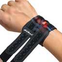 HiRui Wrist Brace for TFCC Tears, Adjustable Wristband Wrist Wraps Support for Fitness Weightlifting Tennis Tendonitis Carpal Tunnel Arthritis Pain Relief, One Size Adjustable (Black, 1 Pack)