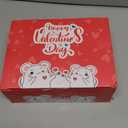 28 Packs Valentines Day Gifts for Kids Girls Boys with Valentines Stuffed Animal Keychain Valentine Cards for Kids Classroom Exchange Gifts Mini Animal Plush Toys Valentines Party Favor School Prizes