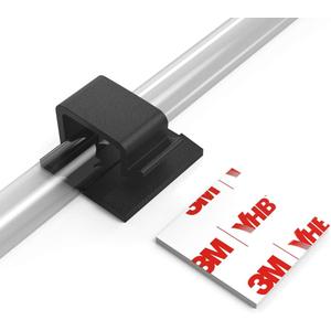 Cable Clips with Strong Self-Adhesive, XIAOXI R Shape Cable Management TV PC Wire Holder Sticky Tidy and Organizer Cord and Wires - 40 Pcs (Black)