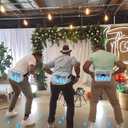 6 Sets Baby Shower Games Funny Bridal Shower Games Activities - Funniest Baby Shower Game Ever, Ice Breakers for Boy or Girl, Ping Pong Twerk Game (Blue)