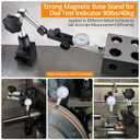 Neoteck Magnetic Base Stand Indicator Holder for Test Indicator Gauge Nano-90lbs/40kg Tensile Force