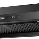 GASLAND Master 36 Inch Under Cabinet Range Hood, Matte Black, 700 CFM for Heavy-Duty Cooking Kitchen Exhaust Fan, 3-speed Powerful Stove Vent Hood 67dB, Three Filters Vent Hood with 5000K LED light