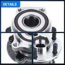Autoround 513303 Front Wheel Bearing Hub Assembly Compatible with Subaru Forester 2009-2014, Impreza 2008-2014, WRX 2013-2014, XV Crosstrek 2013-2014, 5 Lugs w/ABS