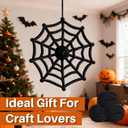 Halloween Arm Knitting Chunky Yarn - Soft Chunky Cotton Yarn for Arm Knitting Crochet for Beginners to DIY Baskets Bags Pet Nests Pillows Cushions Wall Halloween Decor(0.55lb/10 Yards)