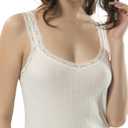 VAVONNE Camisole for Women, All Cotton, Airy Soft Comfy Tank Tops Cami Undershirt (XL)
