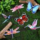 Konohan 12 Pcs Screen Door Magnets Butterfly Hummingbird Dragonfly Double Sided Flexible Decorative Retractable Protector Screen Magnetic Stickers Decals for Sliding Patio Door Gifts(Stylish Style)