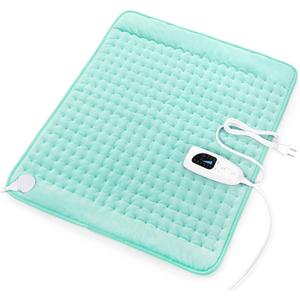 Heating Pad-Electric Heating Pads for Back,Neck,Abdomen,Moist Heated Pad for Shoulder,Knee,Hot Pad for Arms and Legs,Dry&Moist Heat & Auto Shut Off(Light Green, 20''24'')