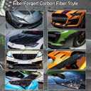 Rear Spoiler Compatible with 2010-2016 Genesis 2.0T 3.8 Coupe, R Style Duckbill Trunk Exterior High Kick Tail Deck Lid Splitter Wing Lip (Gloss Forged Carbon Fiber Pattern)