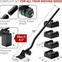 X-Protector Furniture Lifter Tool - Premium Furniture Jack Lifting Tool to Lift Furniture Easily - Appliance Lifter with 4.3" Adjustable Height - Ideal Jack to Lift Furniture Easily with No Effort