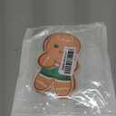 Christmas Gingerbread Man Kitchen Sponges, Non-Scratch Dish Washing Scrubbers for Holiday Home Cleaning, 12 Pack