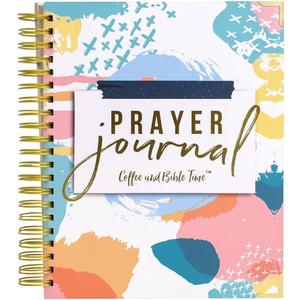 Coffee and Bible Time Prayer Journal: 3 Sticky Note Pads Included, Gold-Colored Spiral Binding, Solid Board Cover, Perfect to Journal Prayers and Grow in Faith