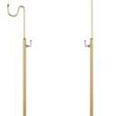 Gold Handbag Display Stands - Set of Two Single Hanging Hook Stand, Retail Metal Table Adjustable Bag Rack