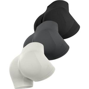 ATHVOTAR Workout Gym Biker Shorts Women: High Waisted Seamless Sports Running Butt Lifting Shorts Sets (L)