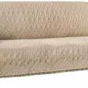 Ameritex Couch Sofa Slipcover 100% Waterproof Nonslip Quilted Furniture Protector Slipcover for Dogs, Children, Pets Sofa Slipcover Machine Washable (Beige, 78")