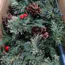 Nearly Natural 5ft. Montana Mixed Pine Artificial Christmas Tree with Pine Cones, Berries and 250 Clear LED Lights