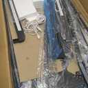 Upholstered Tufting Headboard for King Size Bed with Lights, Blue