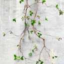 Curly Willow Branches Artificial Tree Vines with Fruits and Leaves Flexible Plant Stems Jungle Greenery Twigs Liana for Home Wedding Garden Wall Background Decor 67 inches (Green - Pack of 2)