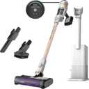 Shark IW3511 Detect Pro Auto-Empty System, Cordless Vacuum with HEPA, QuadClean Multi-Surface Brushroll, 60-Minute Runtime, Includes 8" Crevice Tool & Pet Multi-Tool, White/Beats Brass
