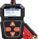 KONNWEI KW208 12V Car Battery Tester, Battery Load Tester Automotive 12V Alternator Starter Tester Digital Auto Battery Analyzer Charging Cranking System Tester for Car Truck Marine Motorcycle Boat