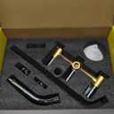 PROOX 3 Handle Tub Shower Faucet Set, 9-Setting Rainfall Shower Head with Tub and Shower Trim Kit with Rough-in Valve, Polished Chrome Bathtub Shower Faucets, Wall Mounted Bathroom Rain Shower System