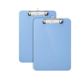 Mr. Pen- Plastic Clipboard, 12.5" x 9", 2 Pack, Clipboard Plastic, Low-Profile Metal Clip with Retractable Hanging Hole