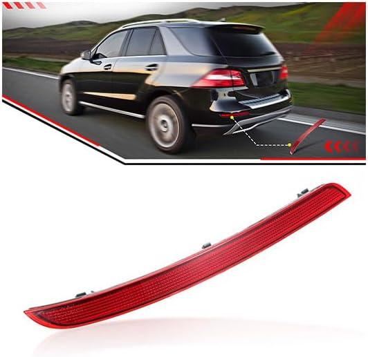 Left Rear Bumper Reflector Trim Driver Side Compatible with Mercedes Benz ML350 ML400 GLE350 GLE400 (Replaces 1668200074)