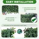 ODTORY Artificial Grass Wall Panels, 24 x 16 in 24P (64 sqft) UV-Resistant Faux Boxwood Vine Privacy Screen, Greenery Fence Cover for Balcony, Backyard, Garden and Indoor Outdoor Home Decor