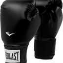 Everlast Prostyle 2 Boxing Gloves, Entry Level Training Gloves for Men and Women, Secure Fit Hook and Loop Closure & Ventilation, Heavy Bag & Speedbag Training (16 oz, Black)