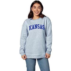 Chicka-d Women's Warm Up Crew Sweatshirt, Gray, M
