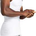 Fruit of the Loom Men's Sleeveless Tag Free Moisture Wicking Tank A-Shirt (White, L)