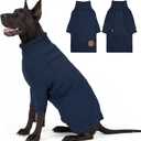 cyeollo 4XL Dog Sweater, Stretchable & Cozy Warm Dog Sweaters for Large Giant Dogs Boy, Pullover Knit Fall Winter Sweatshirt Big Dogs Clothes, Doberman Great Dane Apparel, Navy XXXXL