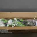 2Pack Artificial Camellia Tree, 2FT Faux Camellia Plant in Pot with White Flowers for Spring Home Front Door Outdoor Indoor Decoration,White