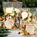 24 Set 50 Pcs Christmas Potpourri Cellophane Bags Resealable Closure Potpourri Gift Bags Stovetop Simmer Instruction Tags DIY Crafting Stovetop Simmer for Home Christmas Party Gift Decor Friend