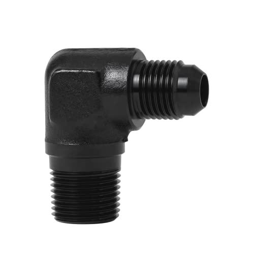 EVIL ENERGY 6AN to 3/8" NPT Male 90 Degree Fitting Adapter Aluminum