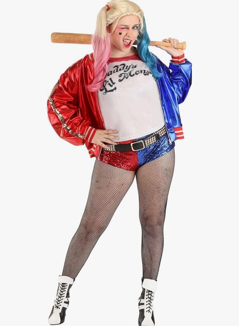 Charades womens Suicide Squad Harley Quinn Adult Costume, Size 2X