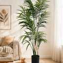 6FT Fake Palm Tree, Tall Artificial Floor Plants with Lifelike Leaves