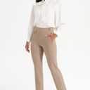 AFITNE Women's Yoga Dress Pants High Waist Pull On Stretchy Straight Leg Work Casual Slacks with Water-Repellent Fabric (XL)