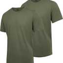 Mens T-Shirts Multi Pack Crewneck Cotton Tee Short Sleeve Classic Pullover Basic Summer Tops (White, XXL)