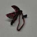 Christmas Dog Collar Snowflake Classic Plaid Adjustable with Cute Bow Tie and Bells (Medium, Bow-red-2)