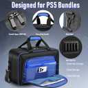 COMECOI Carrying Case for PS5, Travel Case for PS 5 Protective, Large Capacity Storage Bag Compatible with Playstation 5 Disk/ Digital Edition Console, Controllers, Game Cards, Accessories