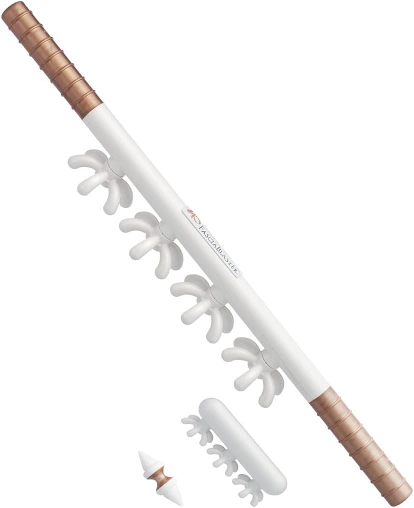 The Fascia Layers Kit by Ashley Black. Therapist and Doctor Endorsed Myo-Fascial Tools. The Face Blaster for Surface Tissue. The FasciaBlaster for Muscles. The Nugget for Deep Triggers