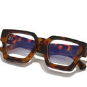 Square Thick Frame Glasses for Women Men Fashion Blue Light Glasses Trendy Chic Computer Eyeglasses