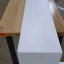 72" Floating Mantel Shelf - Modern White Fireplace Mantel with Matte Lacquer Finish for Living Room Elegance (72", White)