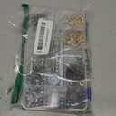 Metal Grommet Kit 3/16 inch 400Pcs Grommets Eyelets Sets with 3 Pieces Install Tool Kit and Box for Shoes Clothes Crafts Bag DIY Project 4 Colors