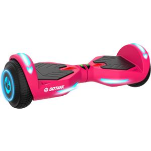 Gotrax Hoverboard with 6.5" LED Solid/Offroad Tires, Max 5/6 Miles Range, 6.2mph Power by Dual Brushless Motor, UL2272 Certified and 65.52Wh/93.6Wh Battery Self Balancing Scooter for 44-176lbs