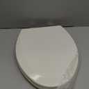 Bemis 1500EC Durable Wood Toilet Seat with Easy Clean Hinges, Made in USA, Elongated, Biscuit
