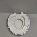 Bemis 1500EC 390 Lift-Off Wood Elongated Toilet Seat, Cotton White (Pack of 1)