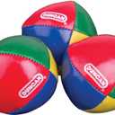 Duncan Juggling Balls - [Pack of 3] Multicolor, Vinyl Shells, Circus Balls with 4 Panel Design, Plastic Beans (0, Red, Yellow, Green, Blue)