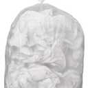 Amazon Basics 55 Gallon Trash Bags, Heavy-Duty Construction, Leak Resistant, Unscented, Clear, 50 Count (Previously AmazonCommercial brand)